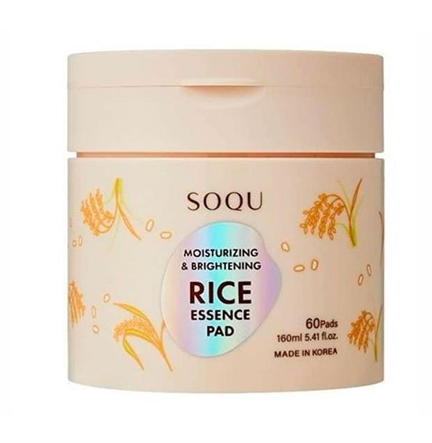 BRIGHTENING & MOISTURIZING RICE ESSENCE PAD SOQU
