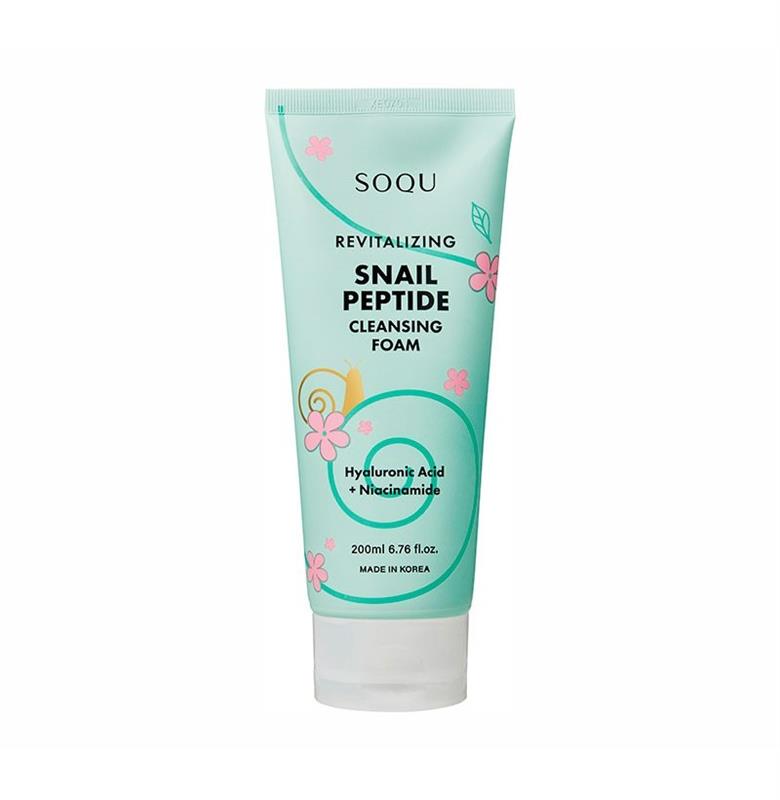 SNAIL PEPTIDE REVITALIZING CLEANSING FOAM SOQU