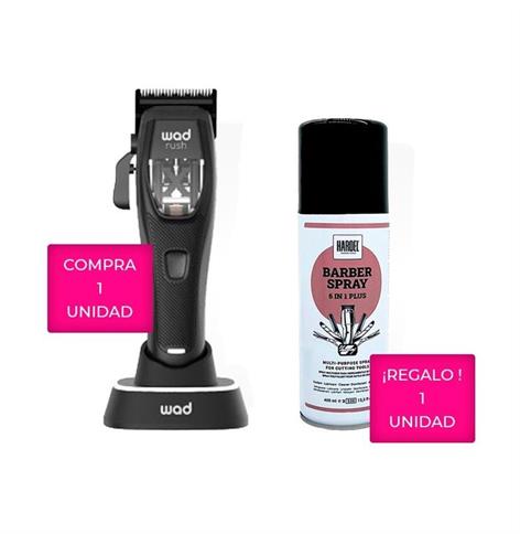 CORTE KIT WAD (RUSH HAIR CLIPPER + HARDEL BARBER SPRAY)