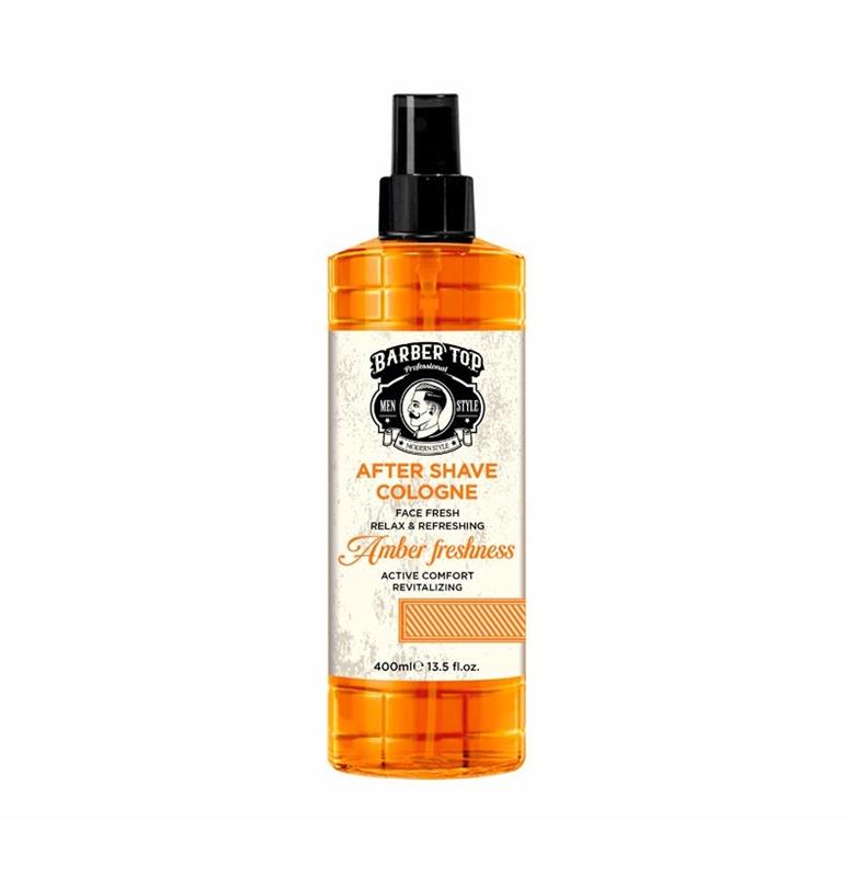 AFTER SHAVE COLOGNE AMBER FRESHNESS BARBER TOP 400ML