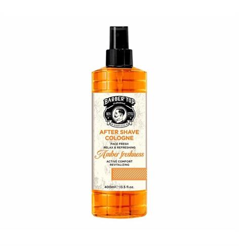 AFTER SHAVE COLOGNE AMBER FRESHNESS BARBER TOP 400ML