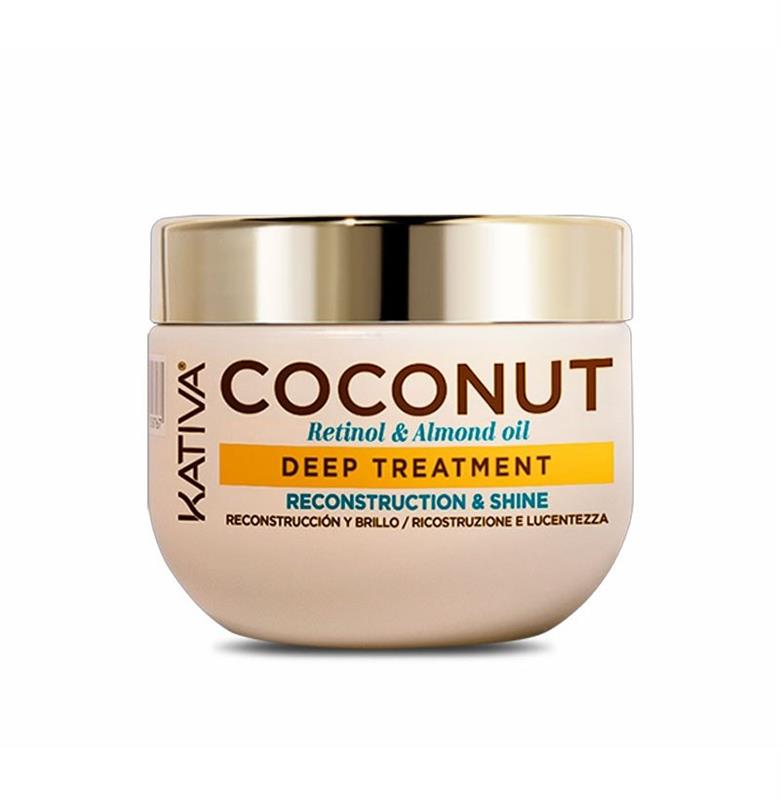 COCONUT DEEP TREATMENT RECONSTRUCTION, SHINE & HYDRATION KATIVA 300ML
