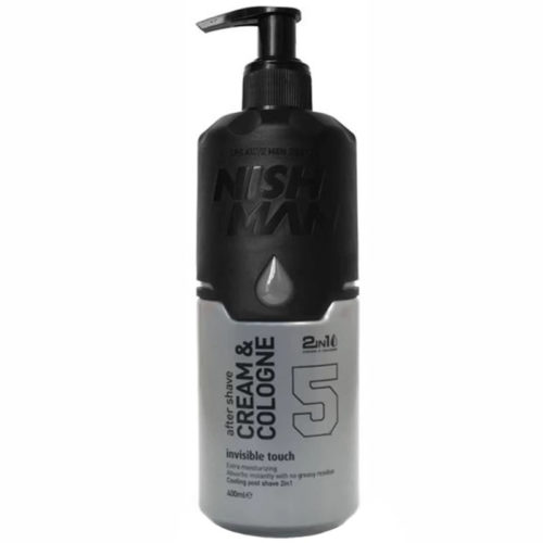 NISHMAN AFTER SHAVE CREAM & COLOGNE 5 INVISIBLE TOUCH 400ML
