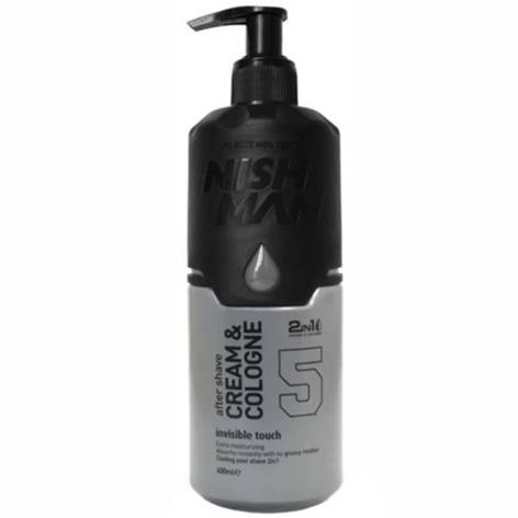 NISHMAN AFTER SHAVE CREAM & COLOGNE 5 INVISIBLE TOUCH 400ML
