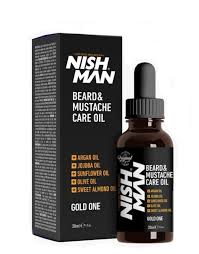 ACEITE GOLD ONE PARA BARBA Y BIGOTE NISHMAN 30ML
