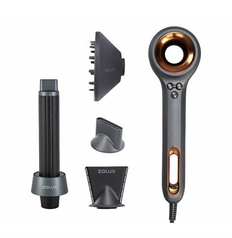 IÓNICO BRUSHLESS NEGRO EOLUX 1500W SET (EX02BLKPLUS) SECADOR