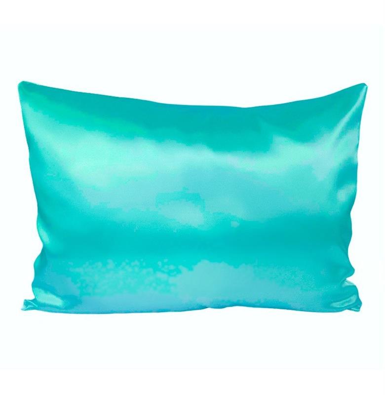 ALMOHADA DE SATÉN POP FUNDA VERDE AGUA 50x65CM