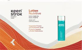 LOTION NUTRITIVE SOS HAIR OIL CON ACLARADO KS 12 UND.