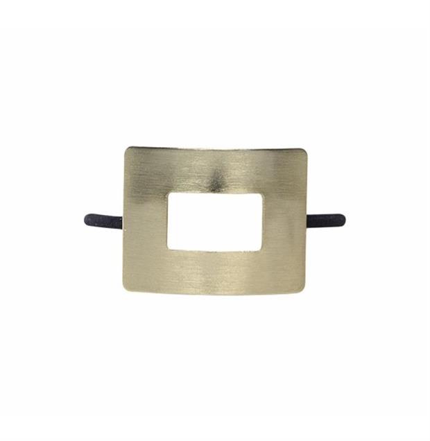 VENICE PONYTAIL BAND COLETERO CON ACCESORIO DORADO RECTANGULAR CON HUECO
