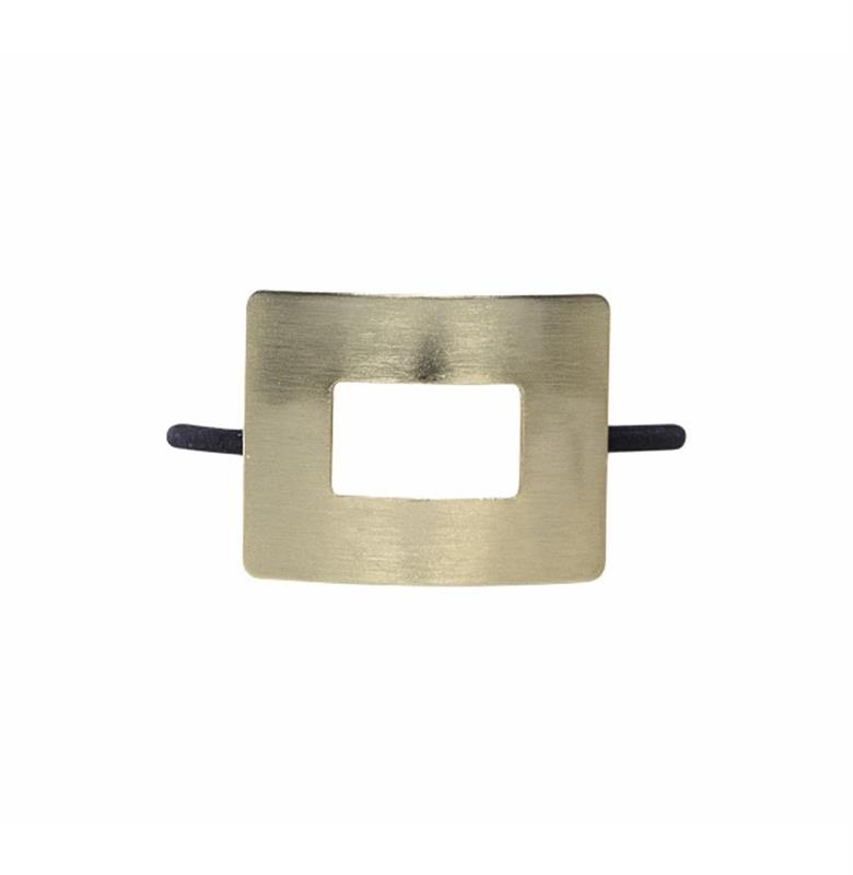 VENICE PONYTAIL BAND COLETERO CON ACCESORIO DORADO RECTANGULAR CON HUECO
