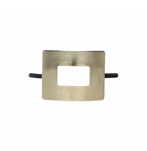VENICE PONYTAIL BAND COLETERO CON ACCESORIO DORADO RECTANGULAR CON HUECO
