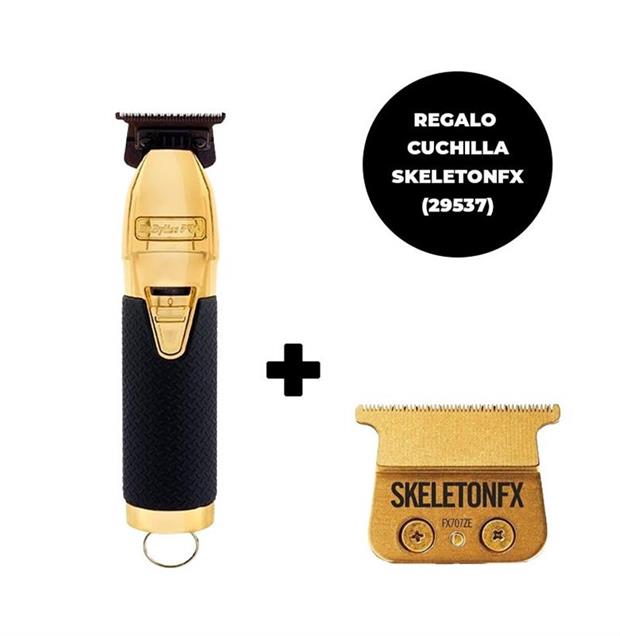 SKELETON GOLD GRIP NEGRO + CUCHILLA SKELETONFX (29537) KIT
