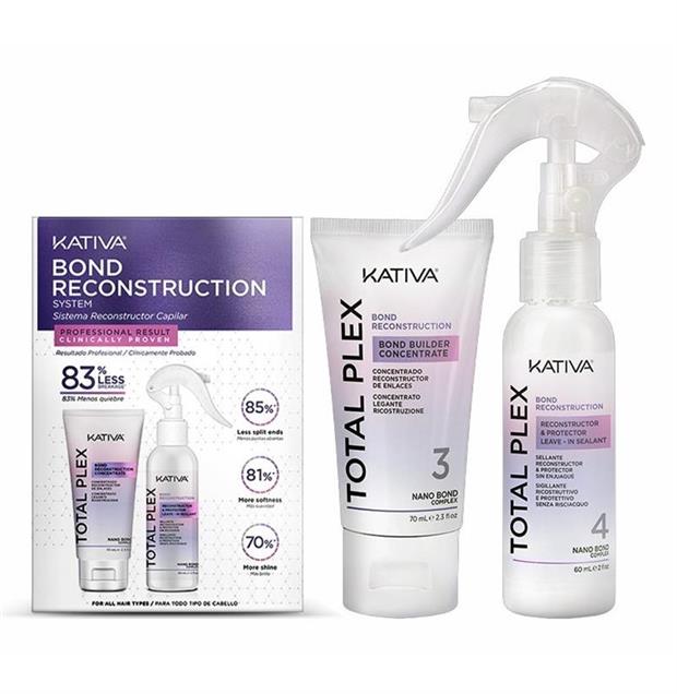 TOTAL PLEX KIT RECONSTRUCTOR DE ENLACES CONCENTRADO KATIVA 70ML +
