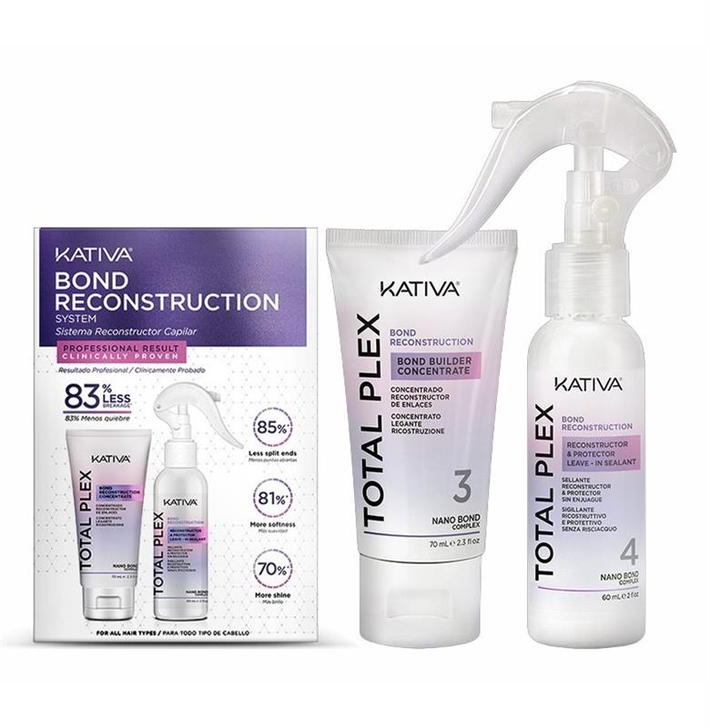 TOTAL PLEX KIT RECONSTRUCTOR DE ENLACES CONCENTRADO KATIVA 70ML +
