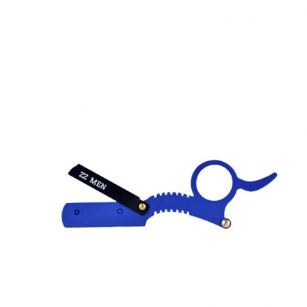 NAVAJA DE CORTE FORMA TIJERA AZUL ZZ
