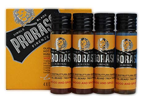 CALIENTE ACEITE PARA BARBA PRORASO (4 frascos x 17ml) (400790)