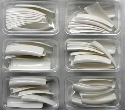 TIPS BLANCOS UÑAS 100 PIEZAS