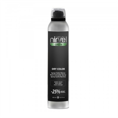 CUBRE RAÍCES SPRAY NIRVEL COLOR NEGRO 300ml