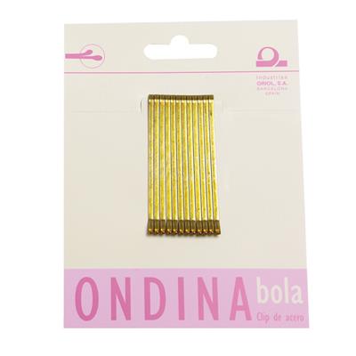 CLIPS ONDINA BOLA BRONCE 50MM CARTÓN 12
