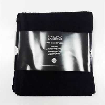 ALGODÓN NEGRA TOALLA DOBLE CARA 50 × 80 BARBURYS 6 UND