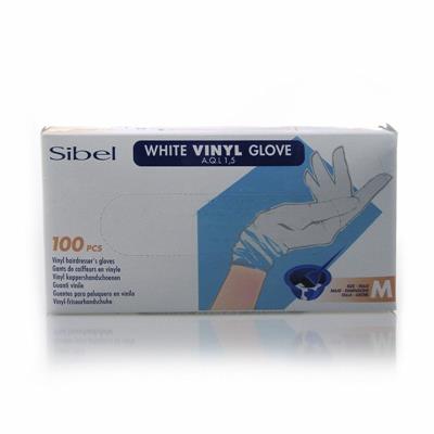 WHITE VINILO GUANTES SIBEL TALLA L