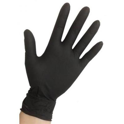 BLACK LATEX GUANTES SIBEL TALLA M 100 UNIDADES