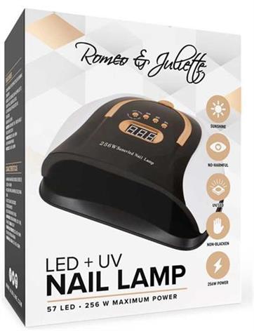 UÑAS LÁMPARA 256W BLANCA Y NEGRA