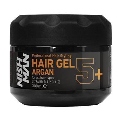 HAIR GEL ULTRA HOLD ARGAN 5+ NISHMAN 300ml