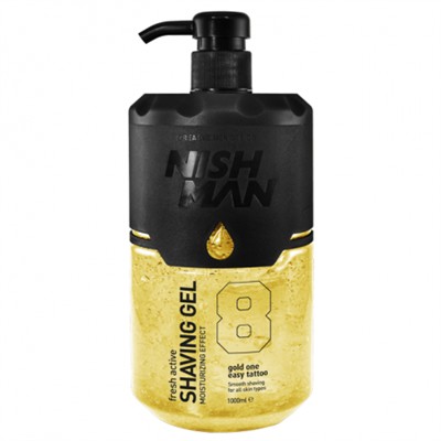 SHAVING GEL Nº8 GOLD ONE NISHMAN 1000ml