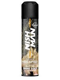 GLITTER HAIR SPRAY GOLD NISHMAN 150ml