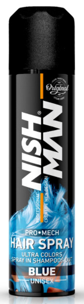 GLITTER HAIR SPRAY BLUE NISHMAN 150ml