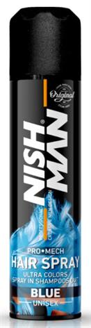 GLITTER HAIR SPRAY BLUE NISHMAN 150ml