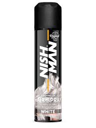 GLITTER HAIR SPRAY WHITE NISHMAN 150ml