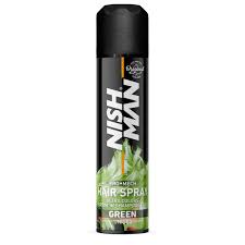 GLITTER HAIR SPRAY GREEN NISHMAN 150ml