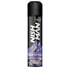 GLITTER HAIR SPRAY PURPLE NISHMAN 150ml