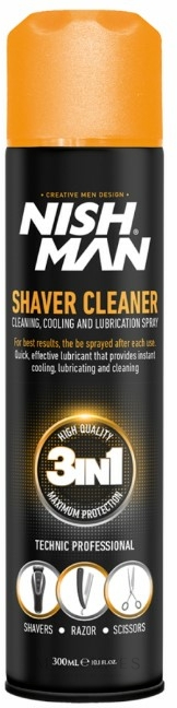 SHAVER CLEANER SPRAY 5 EN 1 NISHMAN 400ml