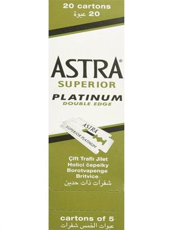 SUPERIOR PLATINUM DOUBLE EDGE ASTRA 100 PIEZAS