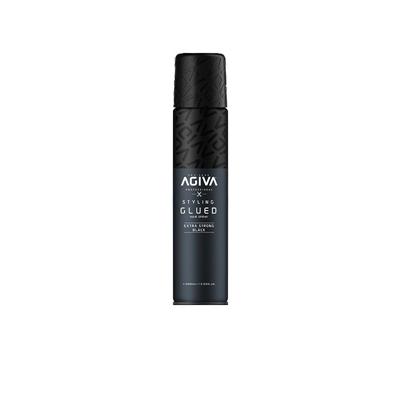 STYLING GLUED HAIR SPRAY EXTRA STRONG BLACK 400ML AGIVA