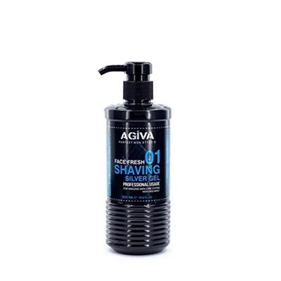 SHAVING GEL 500ML SILVER AGIVA