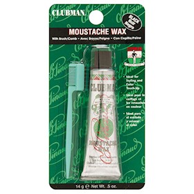 BEARD & MOUSTACHE WAX BLACK 14GR CLUBMAN PINAUD