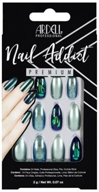 NAIL ADDICT GREEN GLITTER CHROME ARDELL