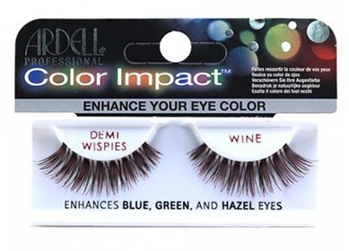 PESTAÑA COLOR IMPACT DEMI WISPIES WINE ARDELL