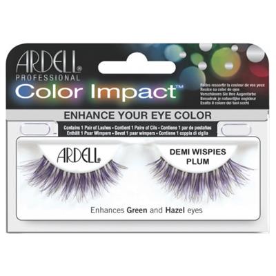 PESTAÑAS COLOR IMPACT DEMI WISPIES PLUM C/AD. ARDELL