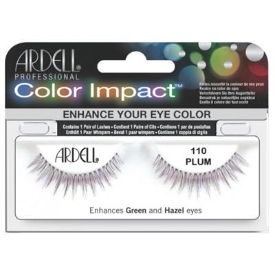 PESTAÑAS COLOR IMPACT 110 PLUM CON ADHESIVO ARDELL