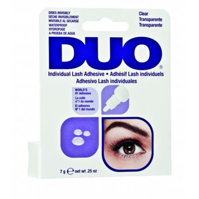 INDIVIDUAL LASH ADHESIVE CLEAR 0.25OZ DUO