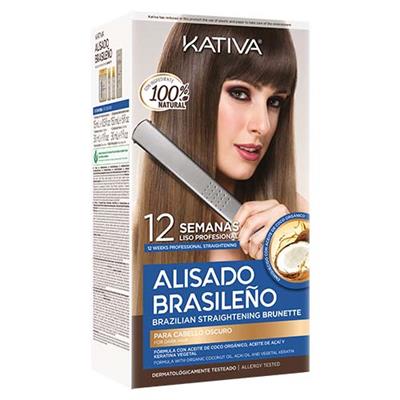 KIT ALISADO BRASILEÑO CABELLOS OSCUROS KATIVA