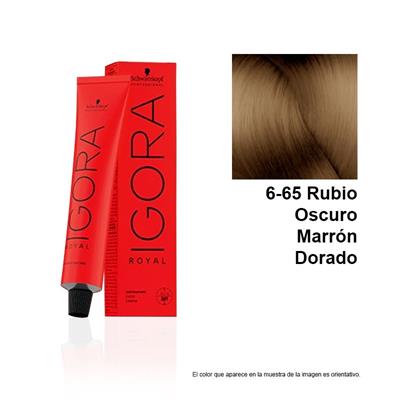 TINTE IGORA ROYAL RUBIO OSCURO CHOCOLATE DORADO  6-65