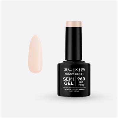 ICE PINK SEMI GEL COLOR 8 ML ELIXIR Nº 963