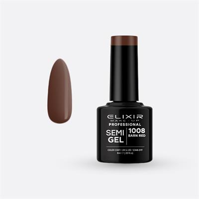 SEMI GEL COLOR 8 ML BARN RED Nº 1008 ELIXIR