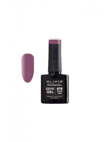 SUPER PINK SEMI GEL COLOR 8 ML ELIXIR Nº 878